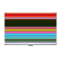 Horizontal Line Colorful Business Card Holder by Pakjumat