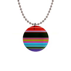 Horizontal Line Colorful 1  Button Necklace by Pakjumat