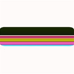 Horizontal Line Colorful Large Bar Mat