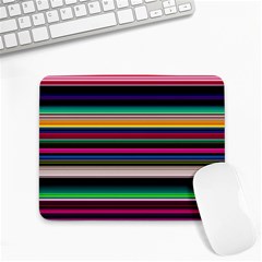 Horizontal Lines Colorful Small Mousepad by Pakjumat