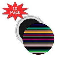 Horizontal Lines Colorful 1 75  Magnets (10 Pack)  by Pakjumat