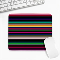 Horizontal Lines Colorful Large Mousepad by Pakjumat