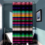 Horizontal Lines Colorful Shower Curtain 36  x 72  (Stall)  Curtain(36 X72 )