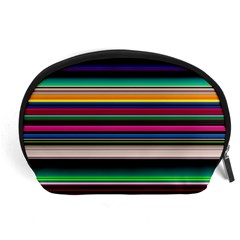 Horizontal Lines Colorful Accessory Pouch (large) by Pakjumat