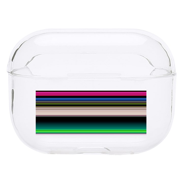 Horizontal Lines Colorful Hard PC AirPods Pro Case