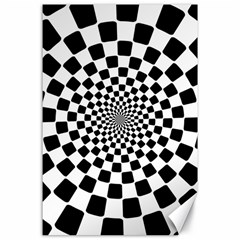 Geomtric Pattern Illusion Shapes Canvas 24  X 36  by Pakjumat