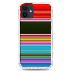 Horizontal Line Colorful Iphone 12 Mini Tpu Uv Print Case	 by Pakjumat