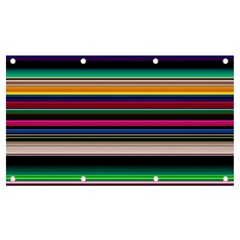 Horizontal Lines Colorful Banner And Sign 7  X 4  by Pakjumat