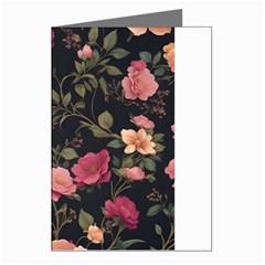 Flower Pattern Greeting Cards (pkg Of 8) by Pakjumat