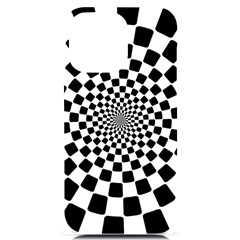 Geomtric Pattern Illusion Shapes Iphone 14 Pro Max Black Uv Print Case by Pakjumat