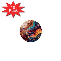 Pattern Abstract 1  Mini Magnet (10 pack) 