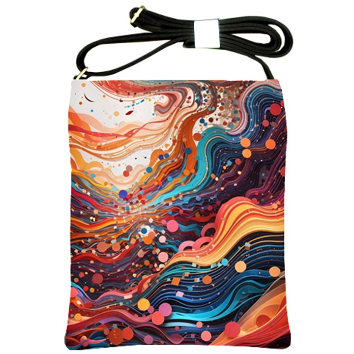 Pattern Abstract Shoulder Sling Bag