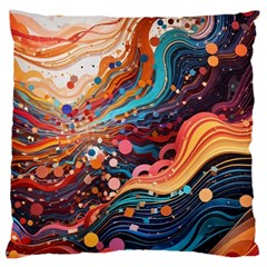 Pattern Abstract Large Cushion Case (One Side)