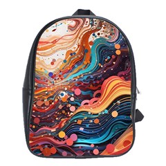 Pattern Abstract School Bag (XL)