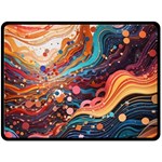 Pattern Abstract Two Sides Fleece Blanket (Large) 80 x60  Blanket Front