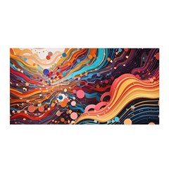 Pattern Abstract Satin Wrap 35  x 70 