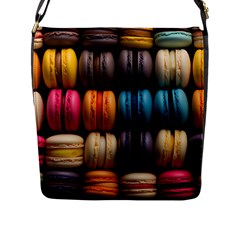 Macaroon Sweet Treat Flap Closure Messenger Bag (l)