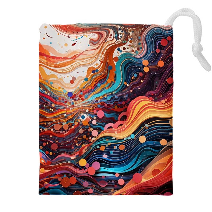 Pattern Abstract Drawstring Pouch (4XL)