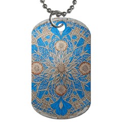 Flower Mandala Pattern Dog Tag (one Side) by Pakjumat