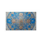 Flower Mandala Pattern Sticker Rectangular (100 pack) Front