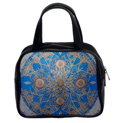 Flower Mandala Pattern Classic Handbag (two Sides) by Pakjumat