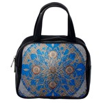 Flower Mandala Pattern Classic Handbag (Two Sides) Back