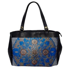 Flower Mandala Pattern Oversize Office Handbag by Pakjumat