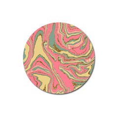 Pattern Glitter Pastel Layer Magnet 3  (round) by Pakjumat