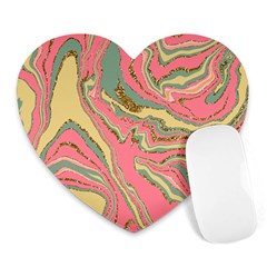 Pattern Glitter Pastel Layer Heart Mousepad by Pakjumat