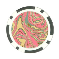 Pattern Glitter Pastel Layer Poker Chip Card Guard by Pakjumat