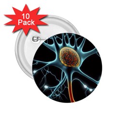 Organism Neon Science 2 25  Buttons (10 Pack)  by Pakjumat