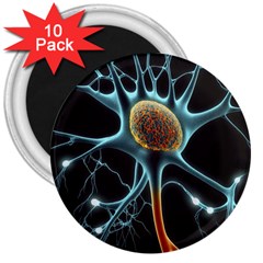 Organism Neon Science 3  Magnets (10 Pack)  by Pakjumat