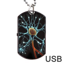 Organism Neon Science Dog Tag Usb Flash (one Side) by Pakjumat