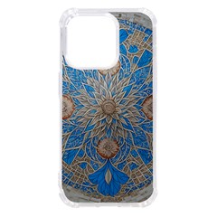 Flower Mandala Pattern Iphone 14 Pro Tpu Uv Print Case