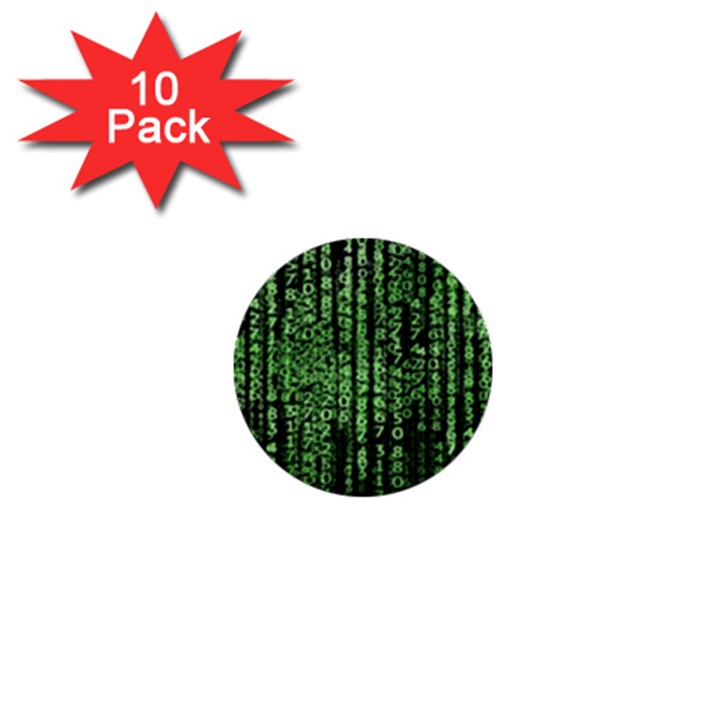 Matrix Technology Tech Data Digital Network 1  Mini Buttons (10 pack) 