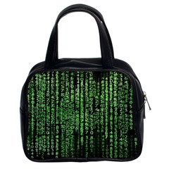 Matrix Technology Tech Data Digital Network Classic Handbag (two Sides) by Pakjumat