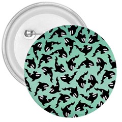 Orca Killer Whale Fish 3  Buttons by Pakjumat