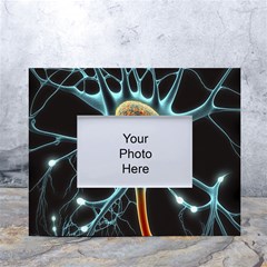 Organism Neon Science White Tabletop Photo Frame 4 x6  by Pakjumat