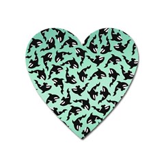 Orca Killer Whale Fish Heart Magnet by Pakjumat