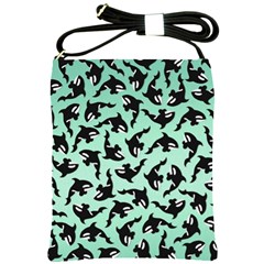 Orca Killer Whale Fish Shoulder Sling Bag by Pakjumat