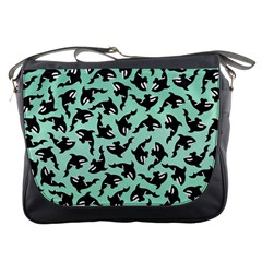 Orca Killer Whale Fish Messenger Bag by Pakjumat