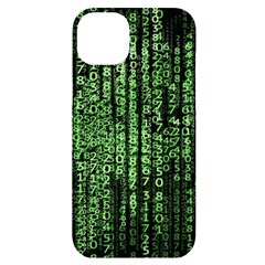 Matrix Technology Tech Data Digital Network Iphone 14 Plus Black Uv Print Case by Pakjumat