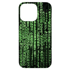 Matrix Technology Tech Data Digital Network Iphone 14 Pro Max Black Uv Print Case by Pakjumat