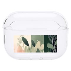 Spring Floral Plants Foliage Minimal Minimalist Hard Pc Airpods Pro Case by Pakjumat