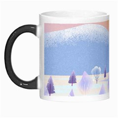 Vector Winter Landscape Sunset Evening Snow Morph Mug by Pakjumat