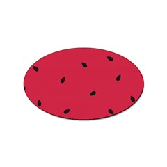 Minimalist Summer Watermelon Wallpaper Sticker (oval) by Pakjumat