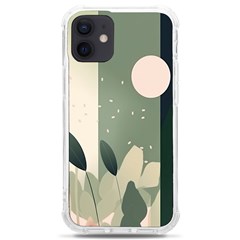 Spring Floral Plants Foliage Minimal Minimalist Iphone 12 Mini Tpu Uv Print Case	 by Pakjumat