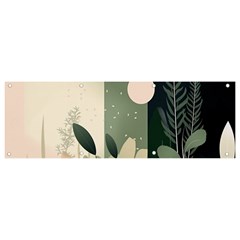 Spring Floral Plants Foliage Minimal Minimalist Banner And Sign 9  X 3  by Pakjumat