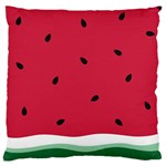 Minimalist Summer Watermelon Wallpaper Large Premium Plush Fleece Cushion Case (One Side) Front