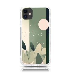 Spring Floral Plants Foliage Minimal Minimalist Iphone 11 Tpu Uv Print Case by Pakjumat